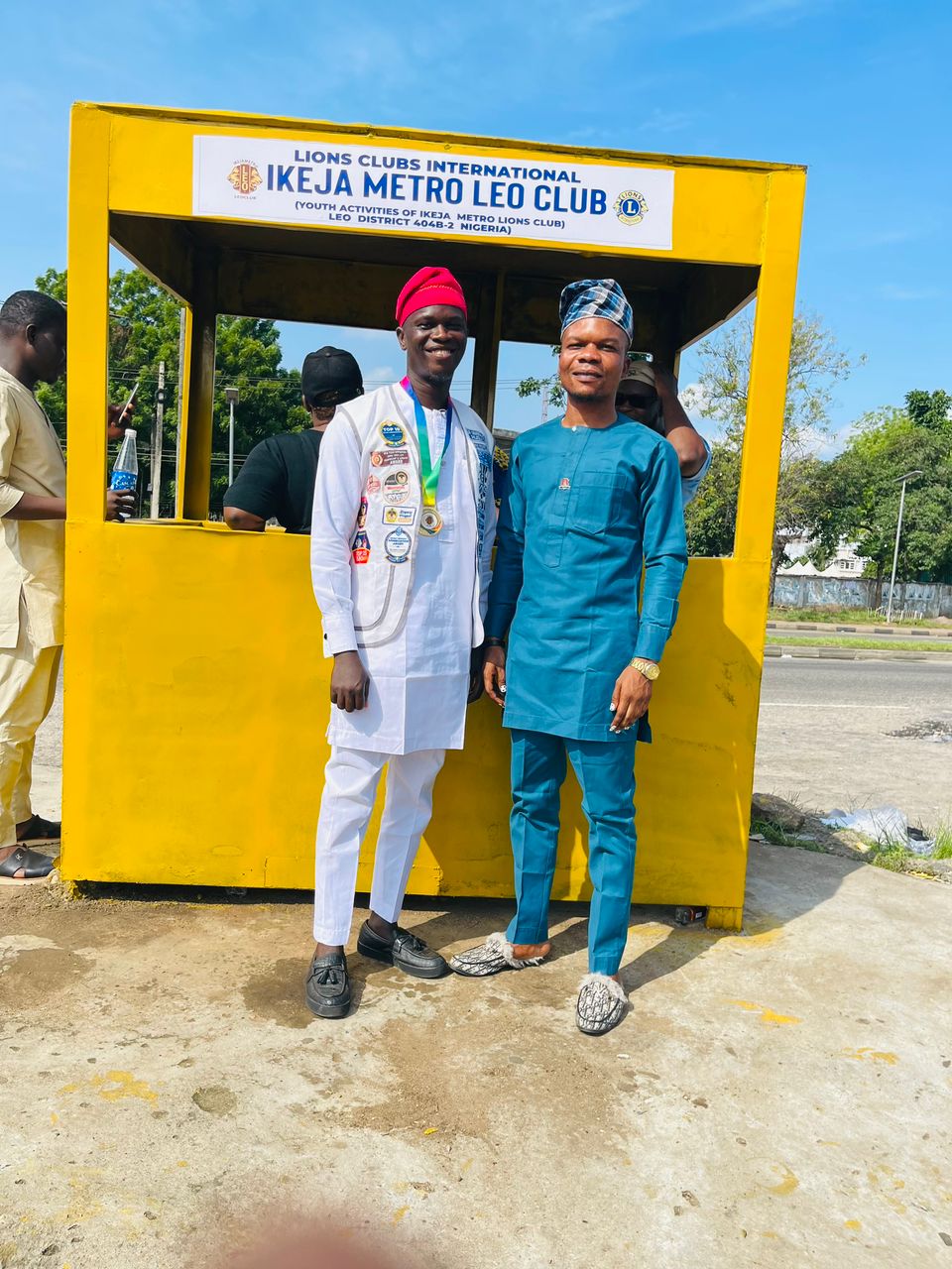 LEOS OF IKEJA METRO DONATES TRAFFIC BOOTH TO OFFICIALS IN MARYLAND