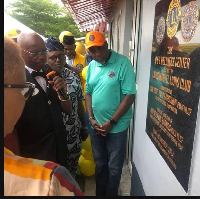 LAGOS MARVEL LIONS CLUB CONSTRUCTS WELLNESS CENTER AT LOCAL HOSPITAL